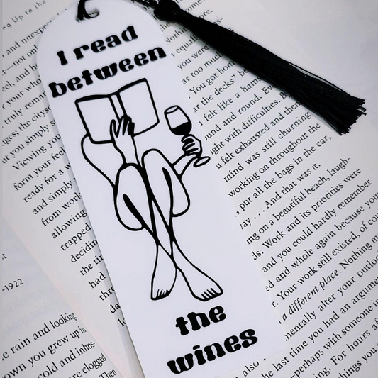 I Read Between the Wines Bookmark